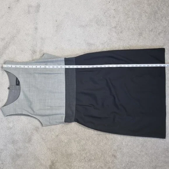 Pink Tartan Sleeveless Wool Blend Sheath Dress Size 10 - Picture 11 of 14